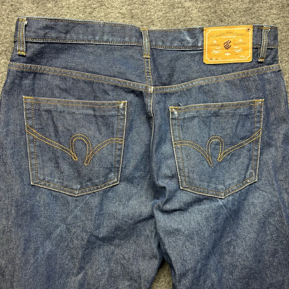 Rocawear Denim Jeans Mens 38x34 Blue‎ Classic Casual Baggy Fit Pants Skater